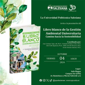 Afiche Libro blanco de la Gestión Ambiental Universitaria. Camino hacia la sostenibilidad